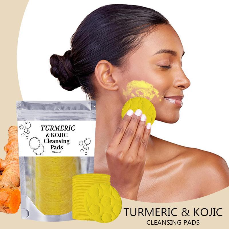 Turmeric Cleansing Pads, Deep Pore Cleansing Facial Pads, Moisturizing Facial Cleansing Pads, Facial Skin Care Product for Daily Use #GLOBAL PICKS