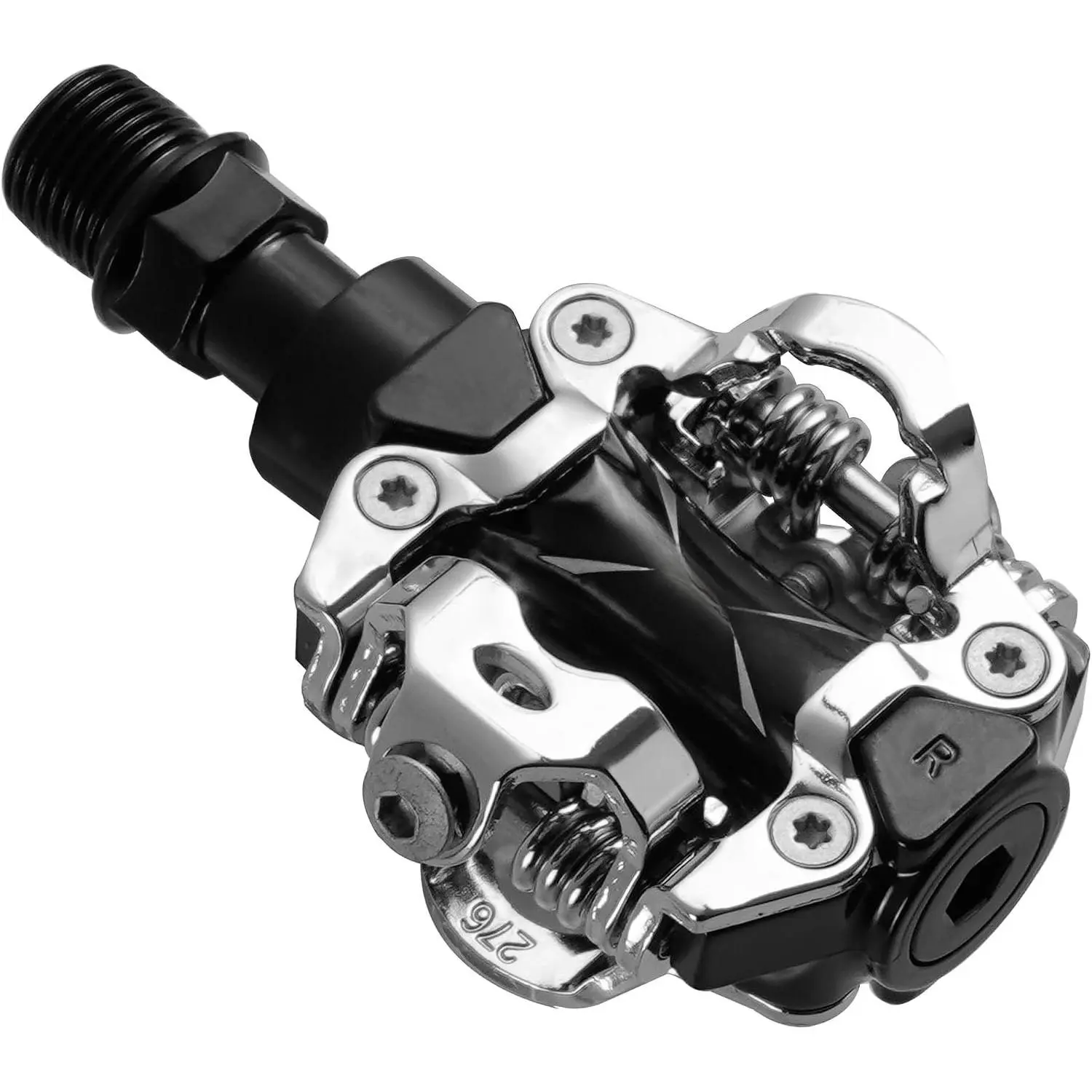 Compatible with  SPD Mountain  CNC Cr-Mo -Cast  Sealed Pedals with Cleats -  Platform Clipless Pedals for Mountain  Shoes - Easy Clip in & Out