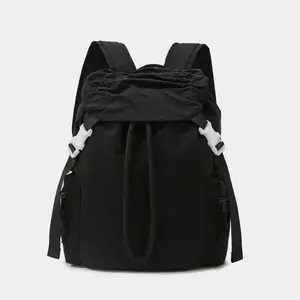 New Stylish Ruched Drawstring Backpack For Women, High Aesthetic Mini Rucksack Perfect,Versatile  Style Easy To Match Various Outfits, Ideal For Campus Classes, Daily Commute, Shopping, Weekend Trips And  Leisure Activities