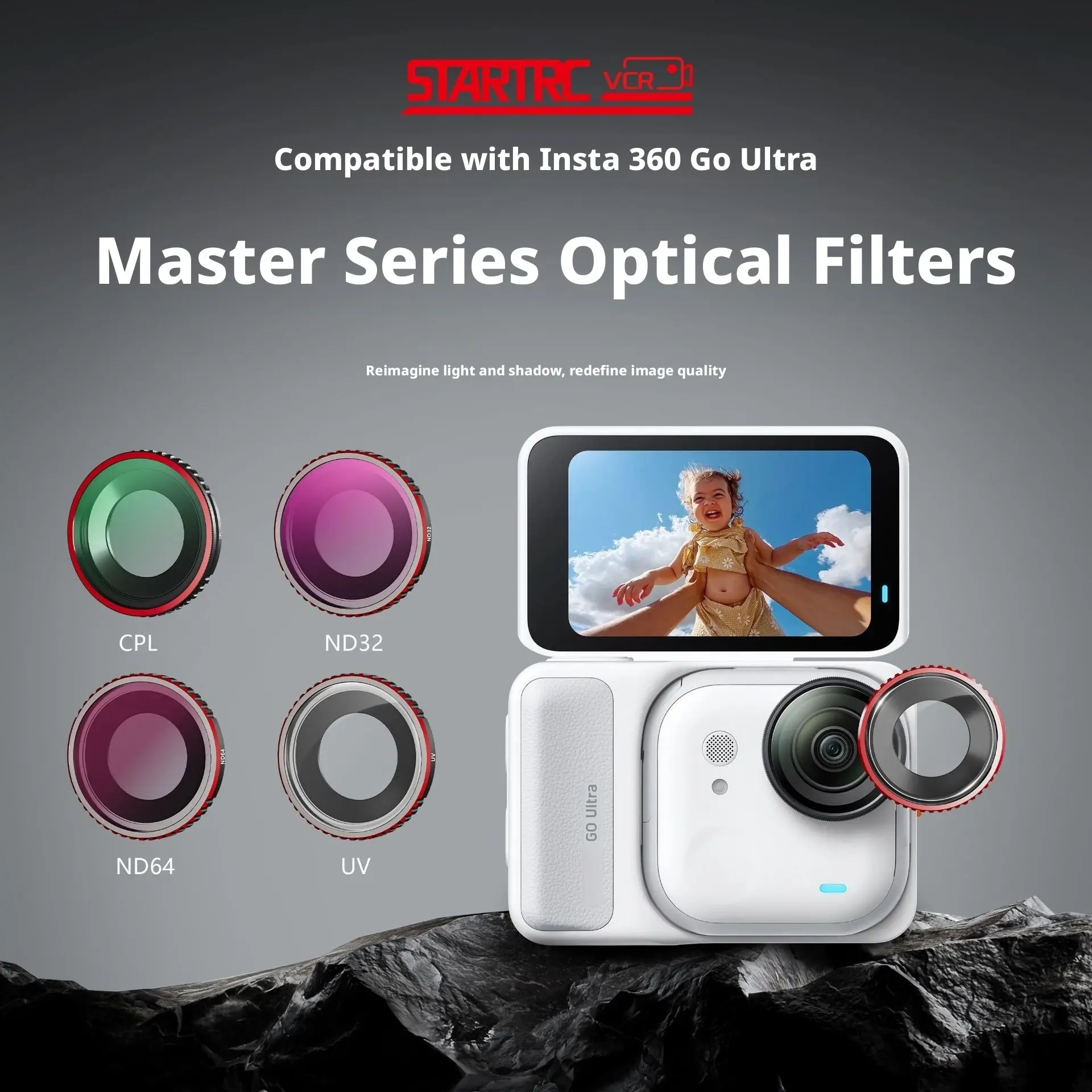 for Insta360 Goultra Sports Camera Nd/cpl/UV Filters Set, Optical Protection Lens, Photography Accessories, Essential Gear for Action Shots, Photography Equipment
