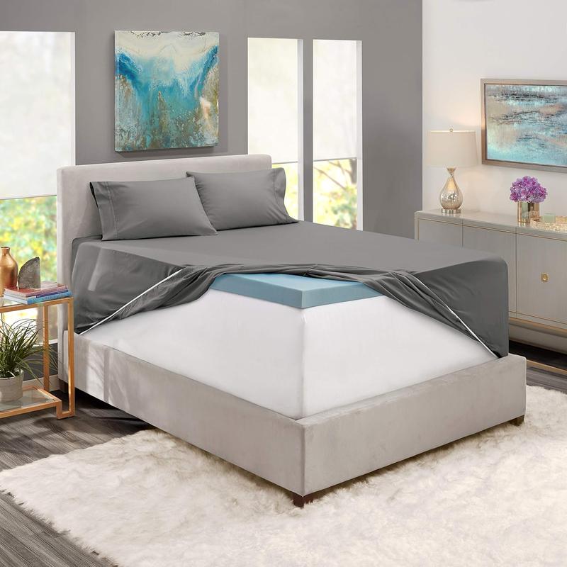 Deep Queen Sheets Sets - Fits Mattress 18-24 Inches Deep - Deep Sheets - 6 Piece Queen Size - Grey