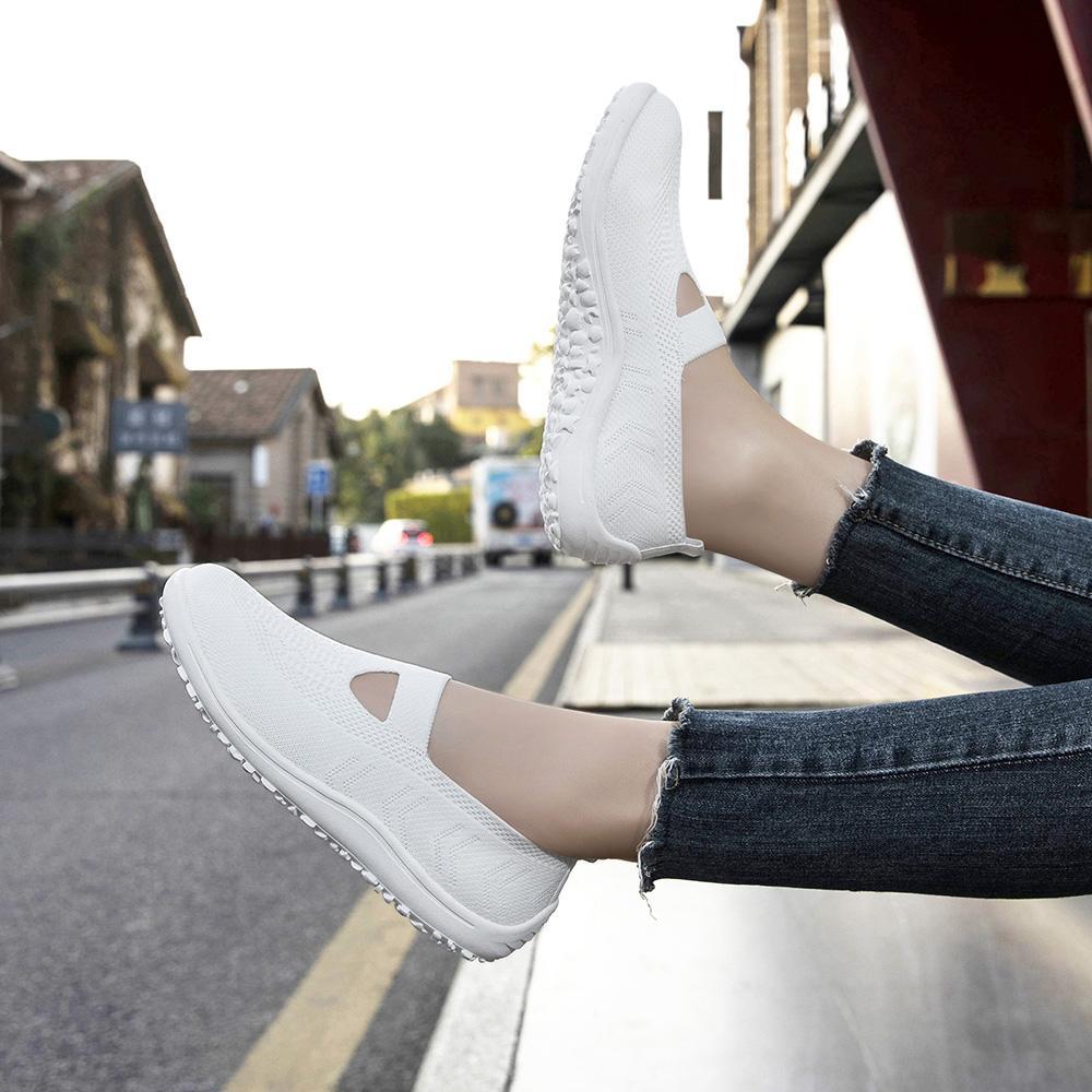 Barefoot Flats Shoes for Women Casual Slip on Zero Drop Mesh Minimalist Walking Fashion Wide Toe Box Sneakers Lightweight Summer Athletic Sports Loafer