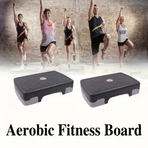 17.7" Aerobic Exercise Step Platform | Home/Office/Indoor Gym Fitness, Lightweight Space-Saving Balance Training Equipment, Mixed Color, PP Material, Ideal for Daily Aerobic & Balance Training