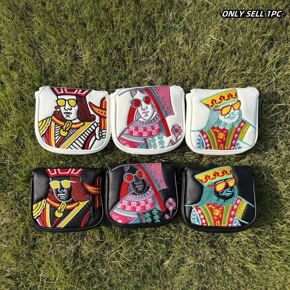 1pc High Quality Jqk Embroidered Push Rod Protective Cover, Durable Golf Accessories for Club Protection, Dust-Proof Design, Golf Equipment