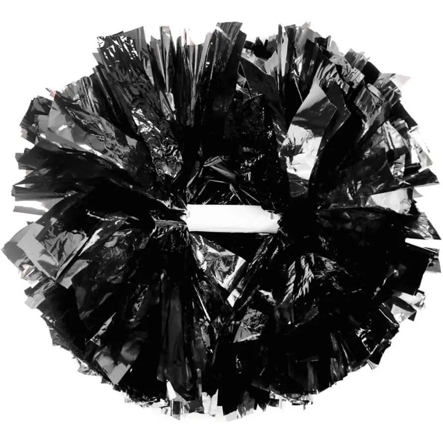 2/6/12PCS Pom Poms Cheerleading with Baton Handle Cheerleader Pompoms for Cheering Sports Games Dancing Party Team Spirit