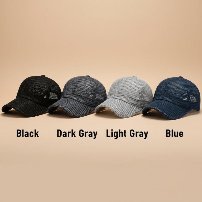 Ultra Breathable Sports Cap| High Airflow Mesh Baseball Hat| Fishing Hat| 2-Pack