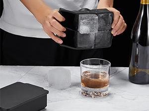 Large Ice Cube Molds Tray with Lid, Stackable Big Silicone Square Ice Cube Mold for Whiskey Cocktails Bourbon Soups Frozen Treats, Whiskey Gifts for Men from Daughter Wife Son Kids Large Ice Cube Molds Tray with Lid, Stackable Big Silicone Square Ice Cube Mold for Whiskey Cocktails Bourbon Soups Frozen Treats, Whiskey Gifts for Men from Daughter Wife Son Kids