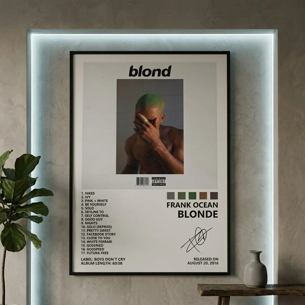 R&B Music Poster |   Soulful Album Canvas Wall Art for Bedroom, Living Room & Office Decor
