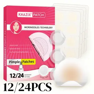 12/24pcs Hydrogel Acne Patches, Invisible Blemish Covers, Lightweight Comfort, Facial Cleansing, Pore Minimizing, Adult Skincare, Elegant Packaging