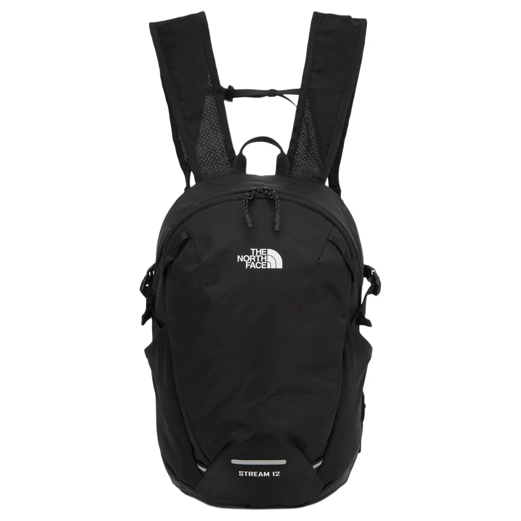 The North Face Stream 12L Nylon Backpack for Men and Women – Outdoor Style in Black