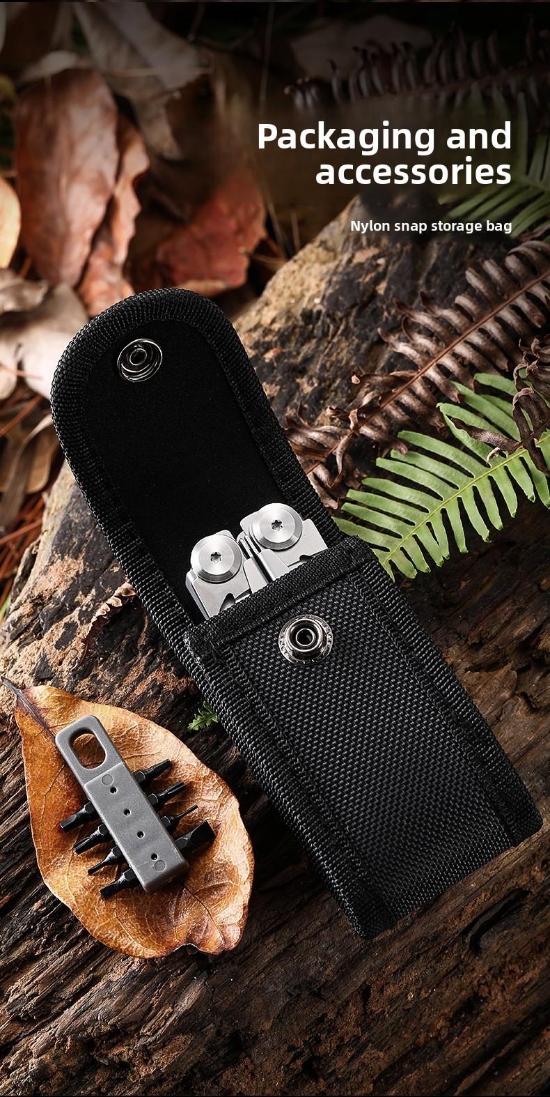 Multi-functional pliers with outdoor folding knife - portable pocket knife, emergency survival gear, multi-tool combination pliers rally essential gear