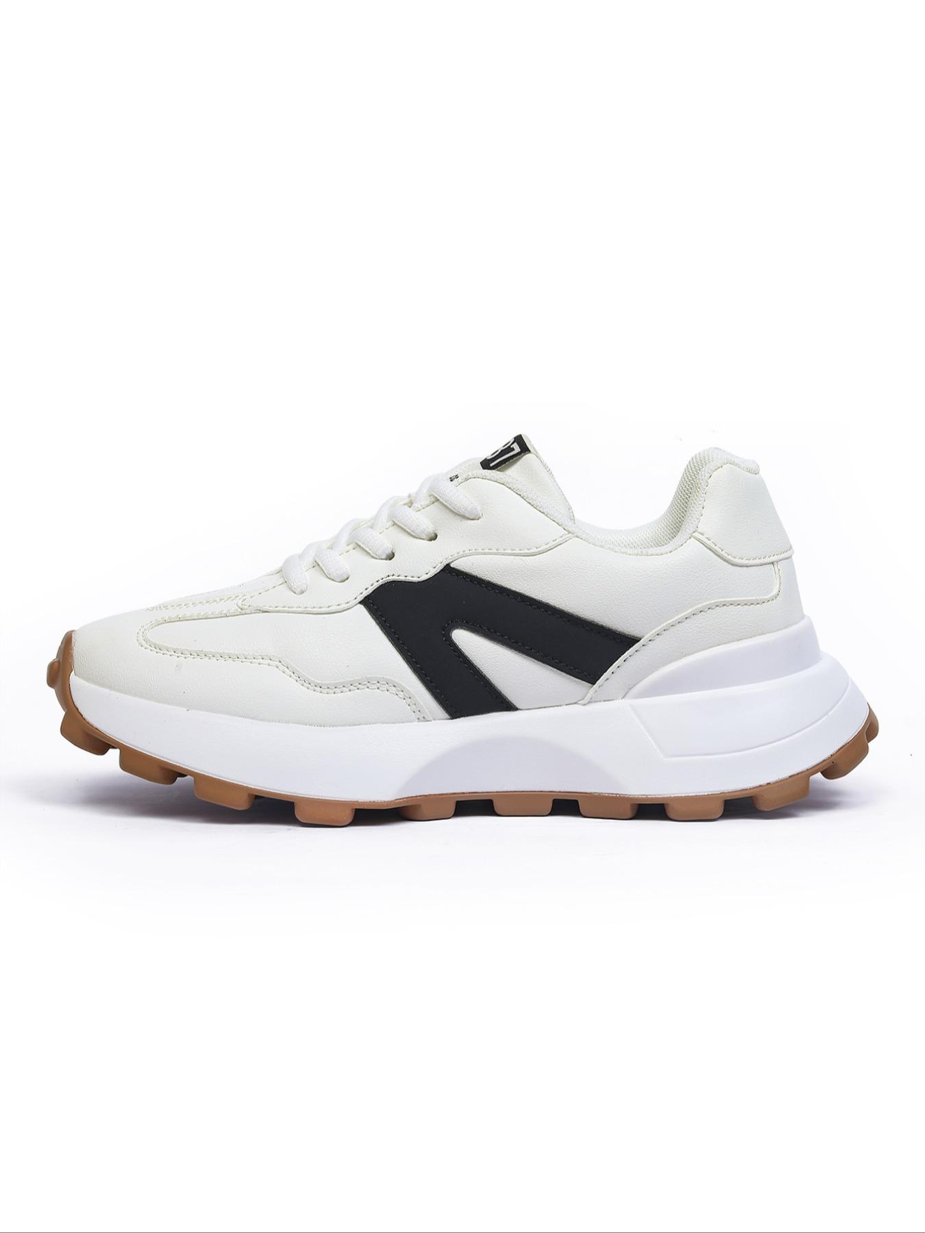 Girl's Fashionable Patchwork Design Lace Up Sneakers, Casual Comfortable Breathable Sporty Running Shoes, All-match Basic Shoes for Daily Wear