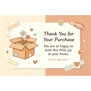 Home Organizer Storage Box Thank-You Letter, Trust-Building, Gratitude-Focused, Warmth-Infused, Carefully Crafted Note for Home Supplies Users
