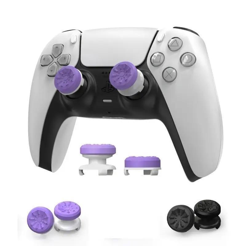 Thumbsticks Grips for PS4/PS5, XBOX, Professional Thumb Grips Joystick Cap Analog Stick Cover, 2 Thumbsticks - 1 High-Rise & 1 Mid-Rise grips player controller player controller player controller ps5 skin aim assist