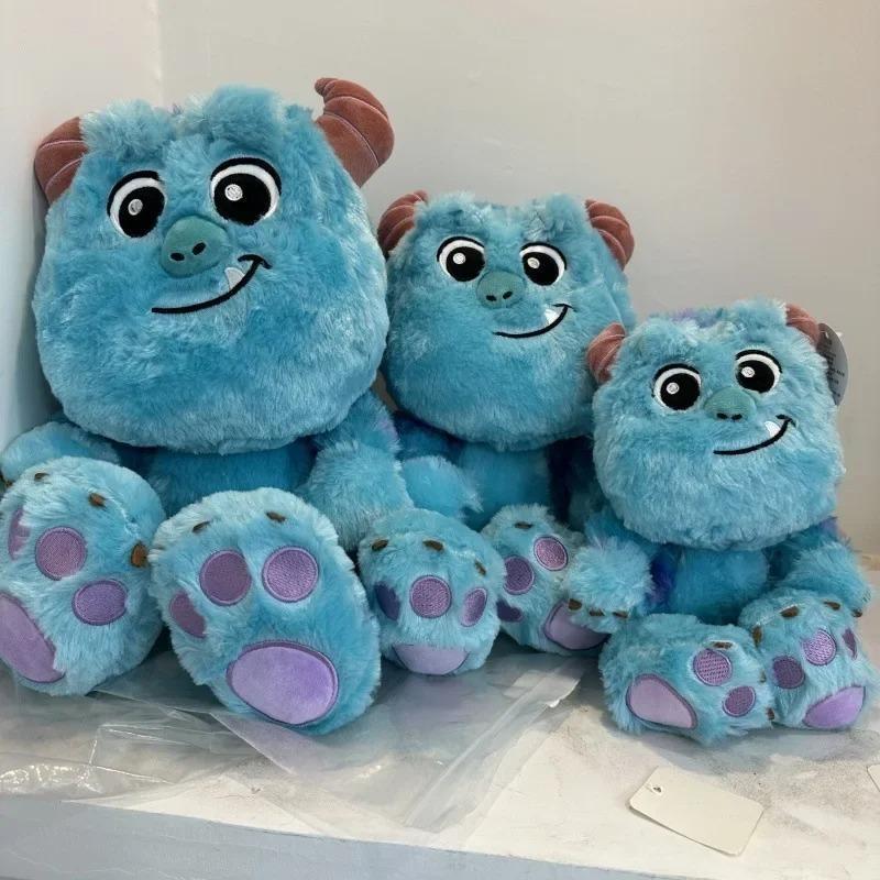 Monsters Inc Sulley James P. Sullivan Plush Set, 2 Styles Soft Big Blue Monster Stuffed Dolls, Collectible Plushie Gift for Kids & Fans