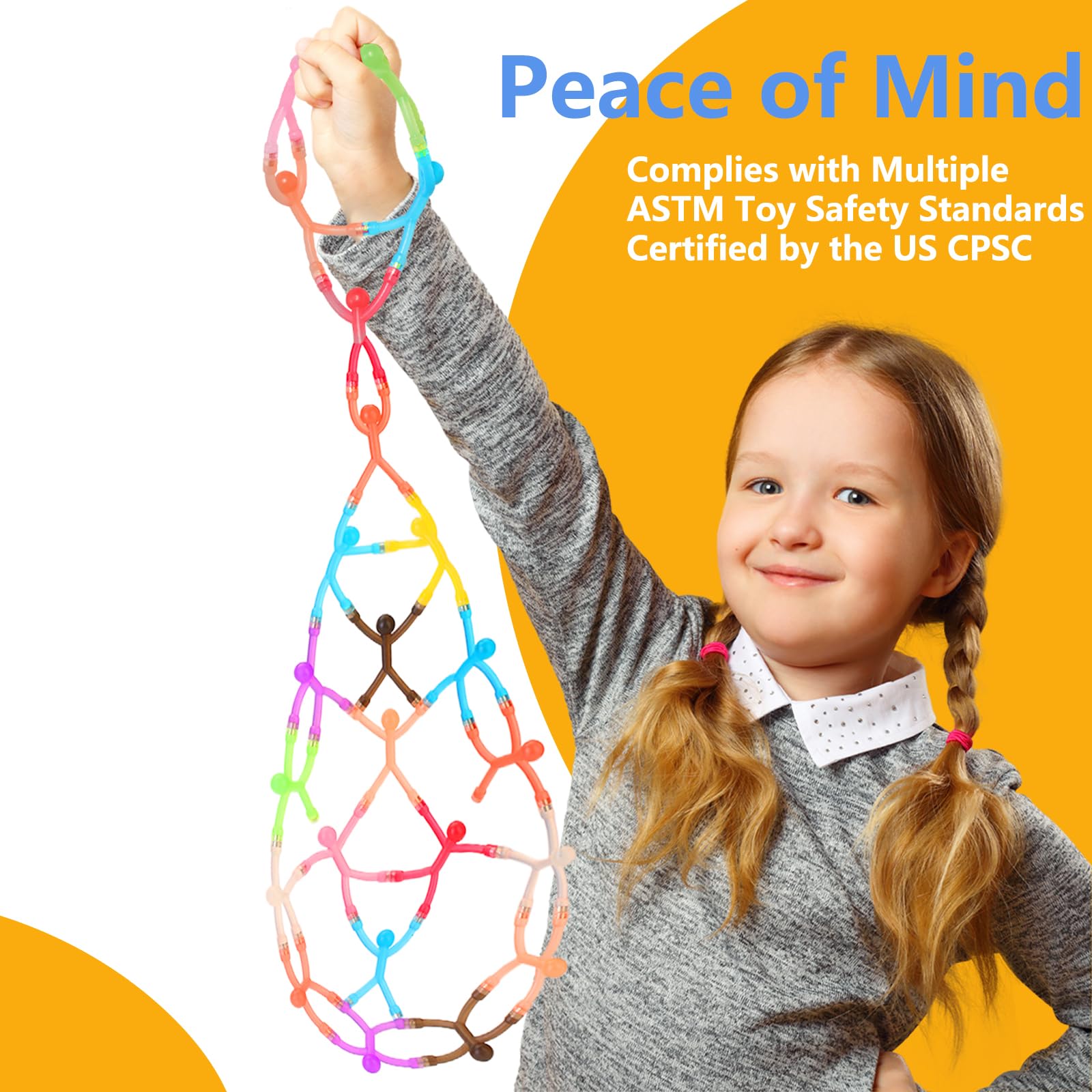 Magnetic Fidget Toys for Adults & Kids 10 Pack – Magnetic People Figures, Cool Sensory Building Toys for Autism, ADHD or Stress Relief, Travel Essentials for Road Trips, Fridge Magnets, Easter Basket Stuffers & Birthday Gifts for Toddlers, Teens