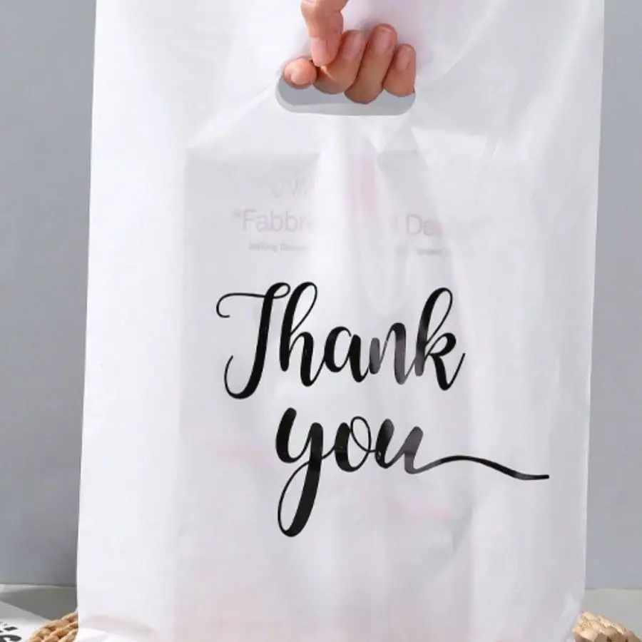 100 Pcs Thank You Bulk Gift Bags, Goody Bags, Goodie Bag, Reusable Tote Bags for Wedding Favors, Birthday Party Gifts, Jewelry and Cosmetics Storage
