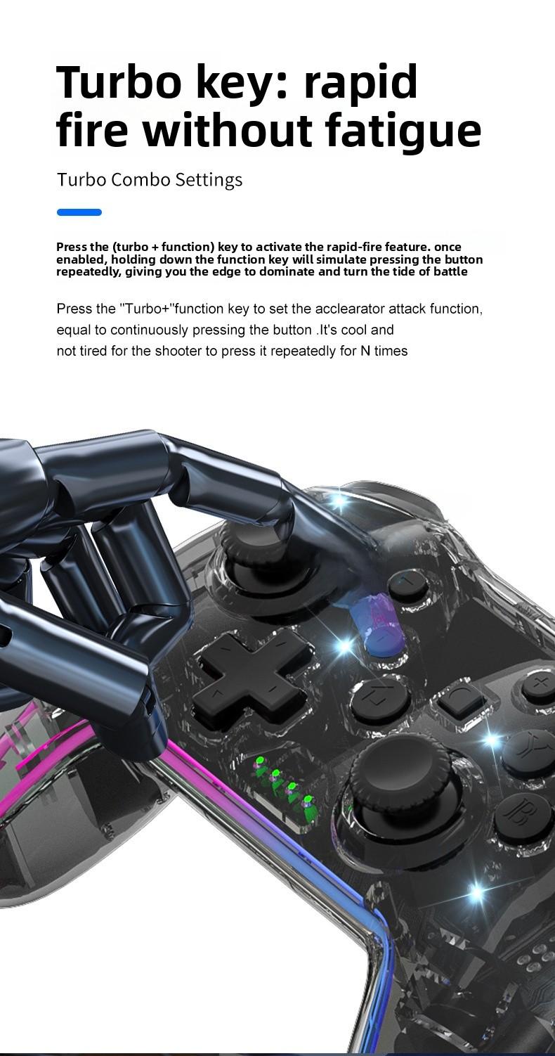 Wireless Bluetooth Dual Controller for Switch PC Steam Android iOS Gamepad