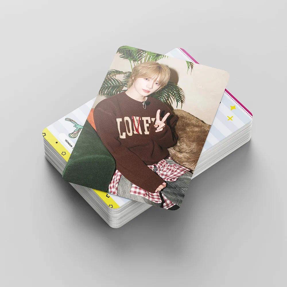 55pcs/set Kpop Photo album DECO KIT TXT Yeonjun Soobin Beomgyu Lomo Cards Photocards for Fans Collcetion High Quality HD Postcar