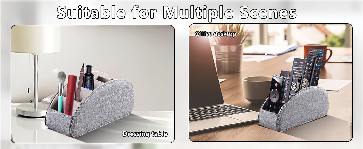 TV Remote Control Holder with 5 Compartments,Pu Leather Remote Caddy/Box/Tray Bedside Table Desk Storage Organizer for DVD, Blu-Ray, Media Player, Heater Controllers and Cosmetics Office Supplies TV Remote Control Holder with 5 Compartments,Pu Leather Remote Caddy/Box/Tray Bedside Table Desk Storage Organizer for DVD, Blu-Ray, Media Player, Heater Controllers and Cosmetics Office Supplies