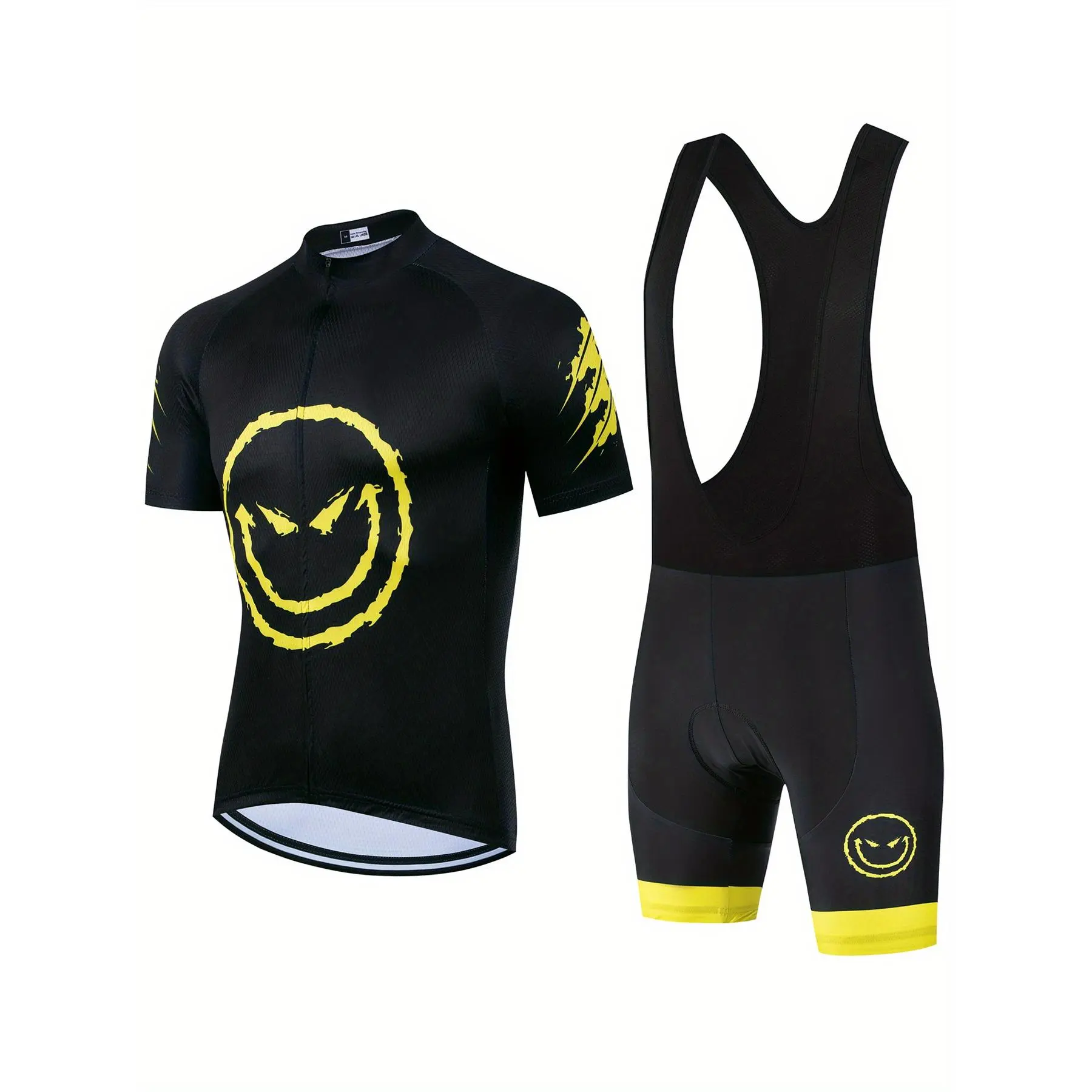 Sporty Chic Men's Lycra Spandex Short Sleeve Cycling Jersey - Personalized Print, Slim Fit, Multi-Size Outdoor Road Biking Professional Sports Shirt