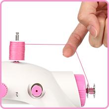 Compact Portable Sewing Machine, Portable Two Speed Sewing Machine with Needle Guard for Beginners, Women, Traveling, Home Use for Crafts, Mending, DIY Projects - Easy to Use, Comes with User's Manual Q Compact Portable Sewing Machine, Portable Two Speed Sewing Machine with Needle Guard for Beginners, Women, Traveling, Home Use for Crafts, Mending, DIY Projects - Easy to Use, Comes with User's Manual Q