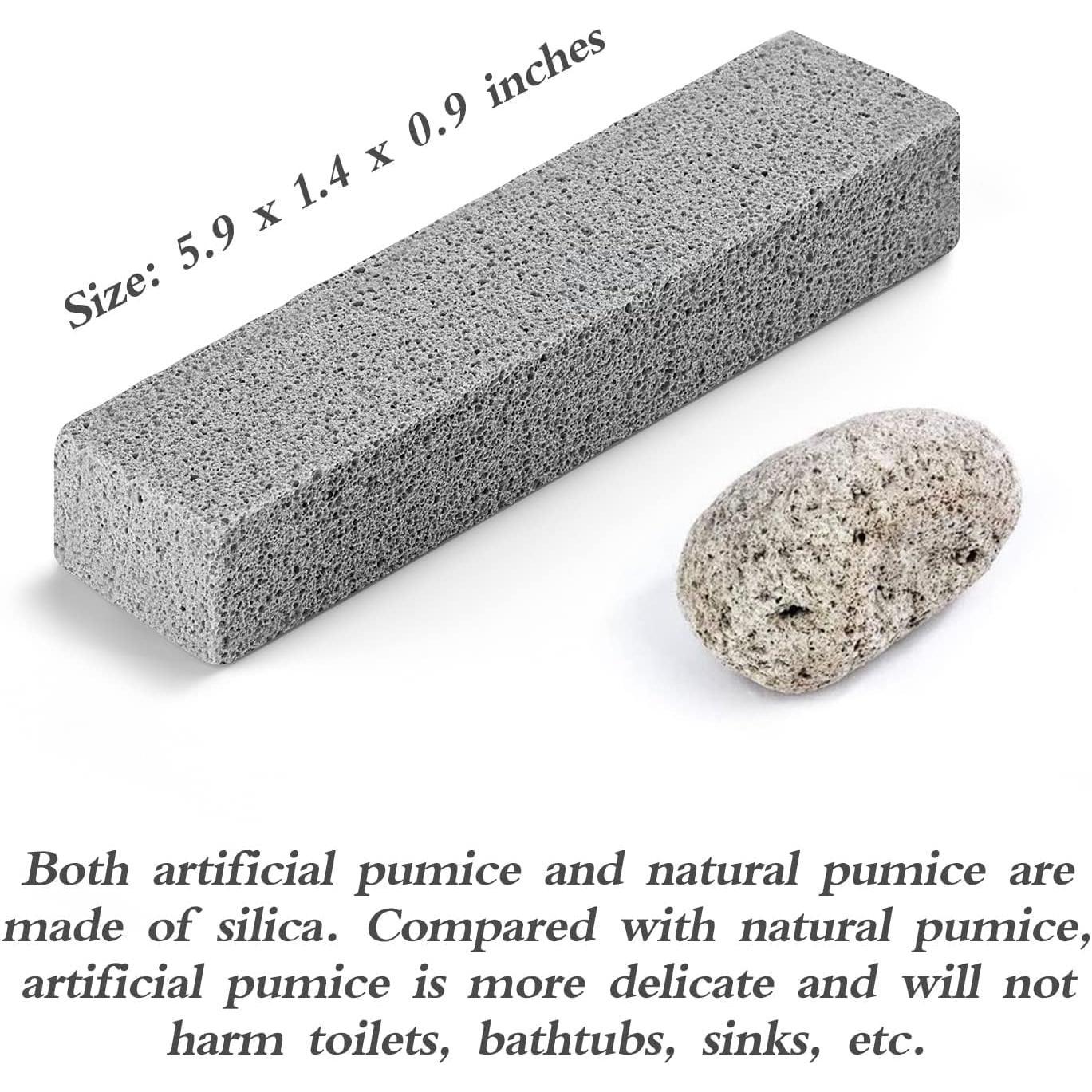 12Pack Pumice Stone for Toilet Cleaning Bowl Stick,Powerfully Cleans Hard Water Rings, Calcium Buildup & Stains, Suitable for Cleaning Toilet, Bathtubs, Kitchen Sink, Grill