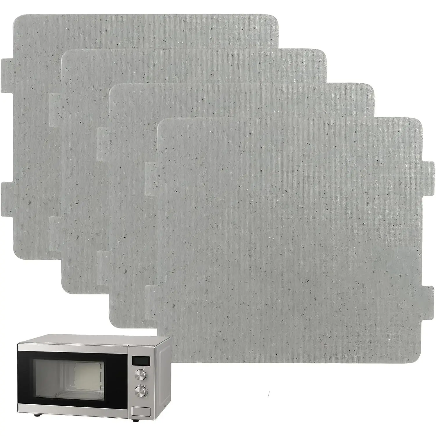 4 PCS Waveguide Cover Microwave Wave Guide Cover Replacement Universal Mica Sheets for Microwave Oven & Toasters Easily Cut to Fit