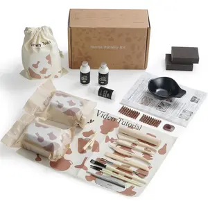 Air Dry Clay Kit for Adults, DIY Pottery Craft Airdry Tool Kit at ,  Hobby Clay Sculpting Modeling Making, Date Night Couples Family Beginners Valentines Day Gifts