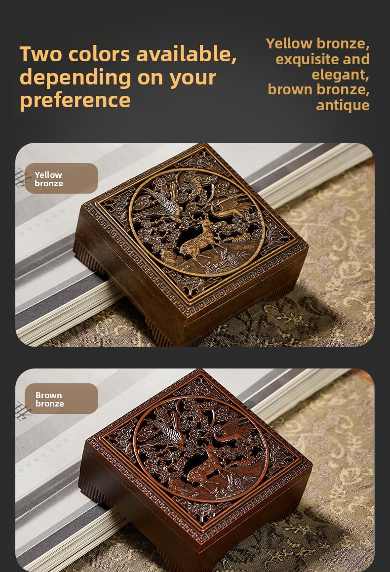 Alloy Incense Burner Set for Seal Coil Agarwood Sandalwood Tea Ceremony Aromatherapy Household Use Versatile Design holder