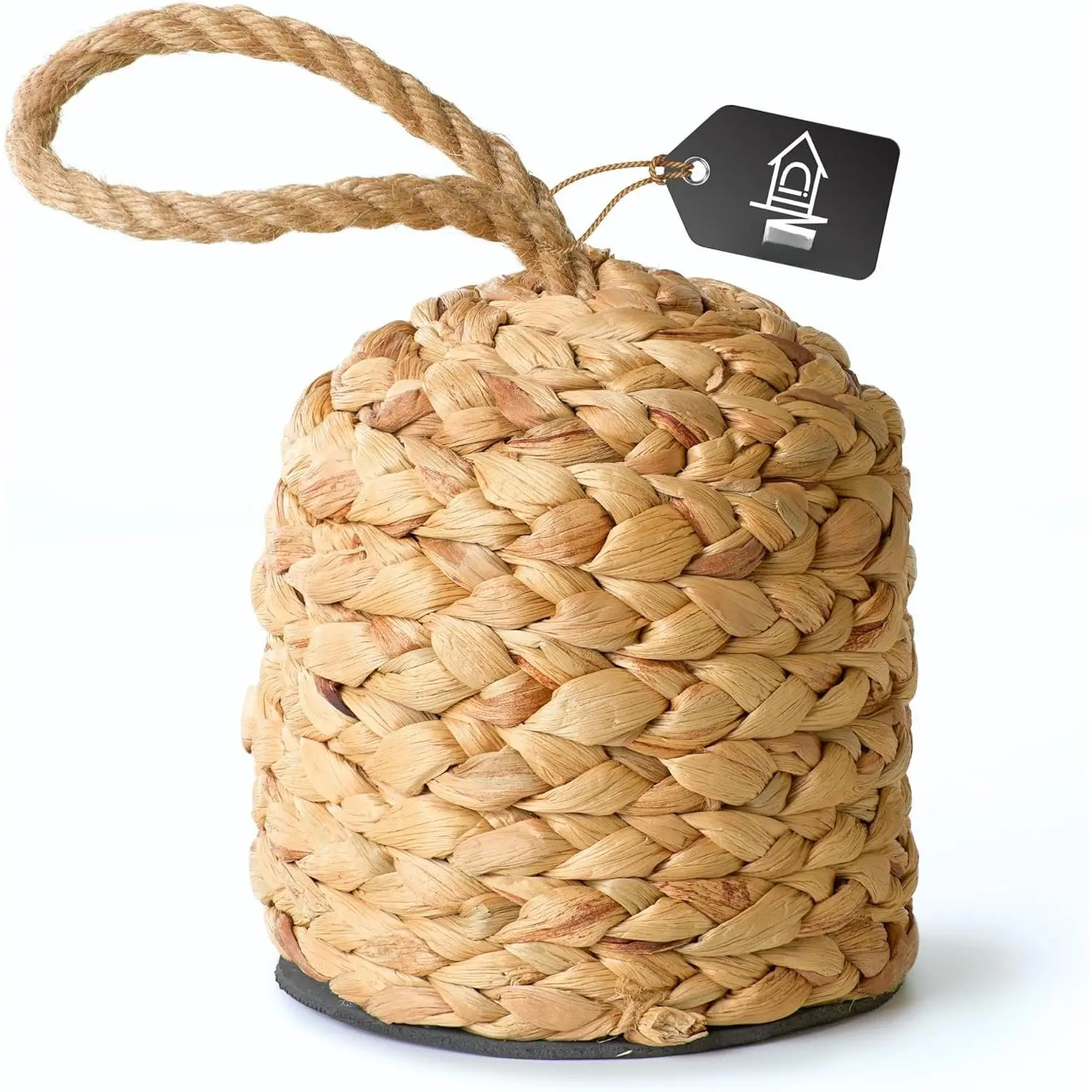 4.4lb Water Hyacinth Door Stop, Door Stopper for Bottom of Door | 4.7"D x 6.3"H  Cute Wicker Door Weight, Decorative Nautical  Weighted Door Stopper For  Decor