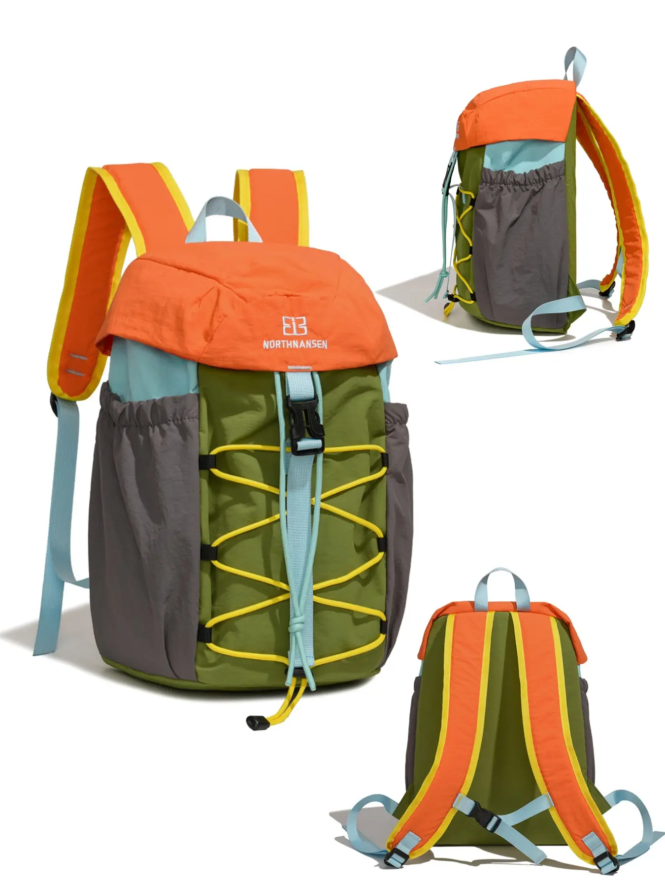 Women's Lightweight Nylon Cordura Backpack, Durable and Stain-Resistant, Ideal for Travel, Commute, School, Outdoor Activities, Multiple Pockets, Lightweight Daily Backpack