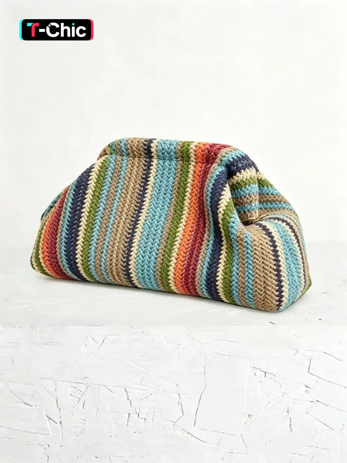 Elegant and soft retro practical texture cloud bag, fresh artistic style, niche design, fashionable multi pattern design women's handbag, suitable for beach vacations, daily commuting, and friend gatherings