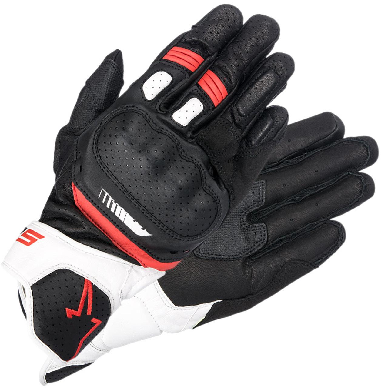 A Stars SP5 Summer Motorcycle Riding Gloves Premium Leather Touchscreen Racing Gloves Anti Slip Abrasion Resistant for Street Bike Enthusiasts