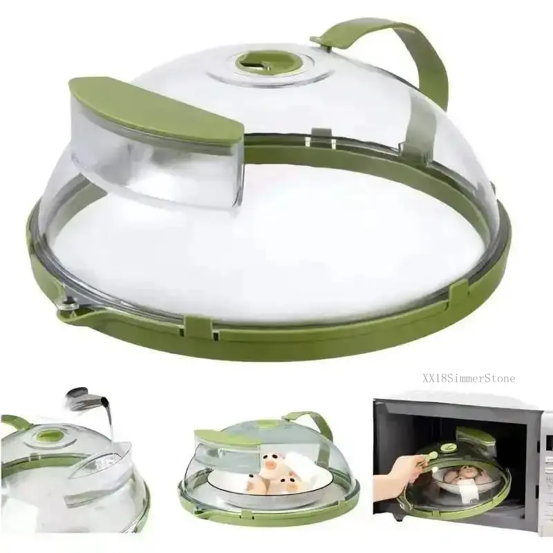 Cover with Steamer, 10 inch Clear Microwave Plate Cover Lid for Food, Kitchen Accessories for Microwave Oven Kitchenware UtensilsAB15RosavelleAB20Lumora Living XX18SimmerStone