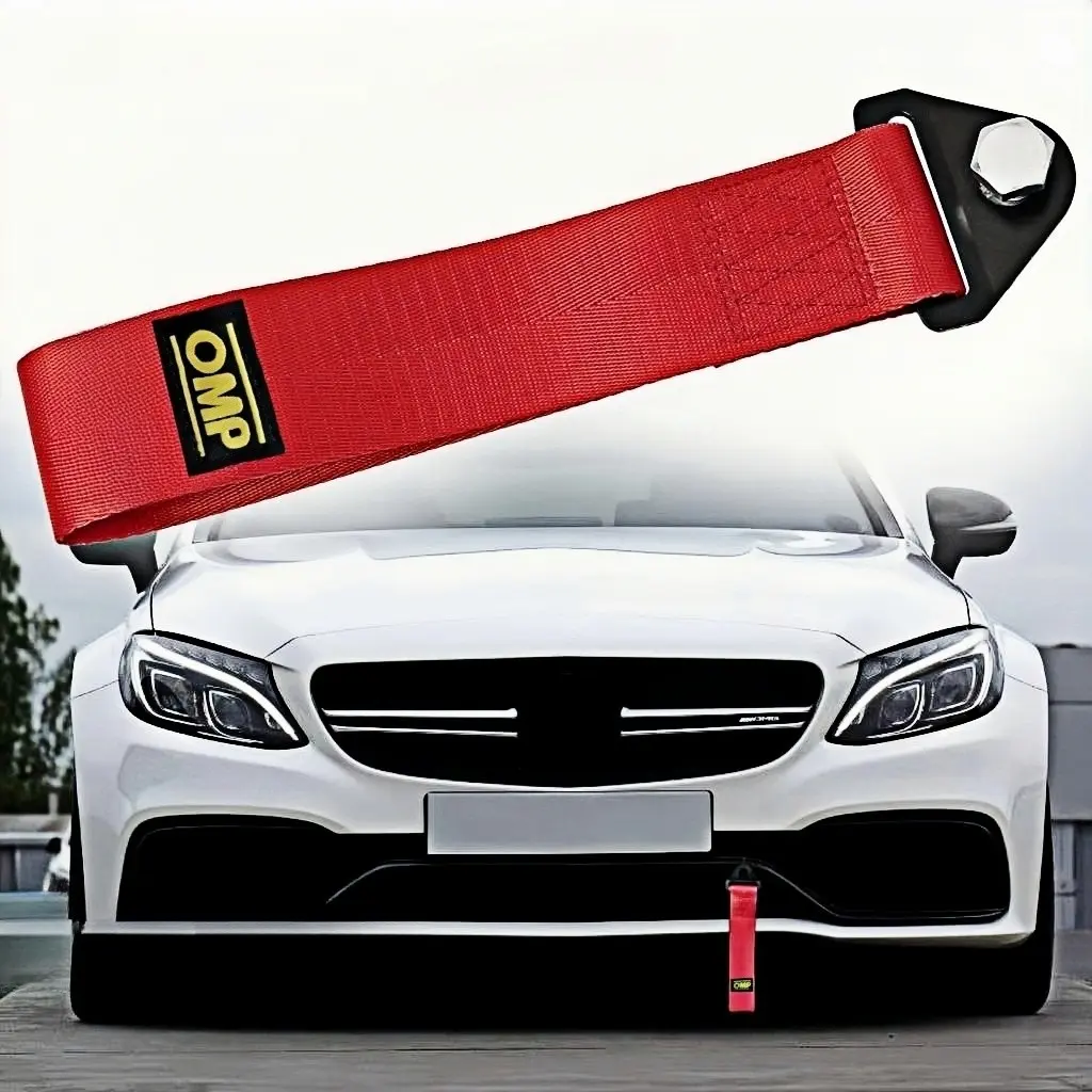 Universal Car Trailer Bunting, Front Bumper Tow Decoration, Customizable Personality Car Head Trailer Hook Rope, Trendy Decorative Bunting, Car Accessories