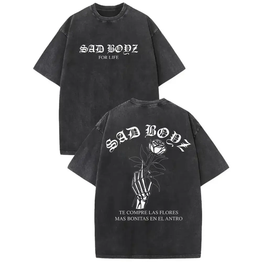 Junior H Sad Boyz Aesthetic Tshirt, junior h merch, junior h shirt merch, Latin Streetwear Tee with Spanish Quote, Emotional Sadboy Graphic Shirt for Men and Women
