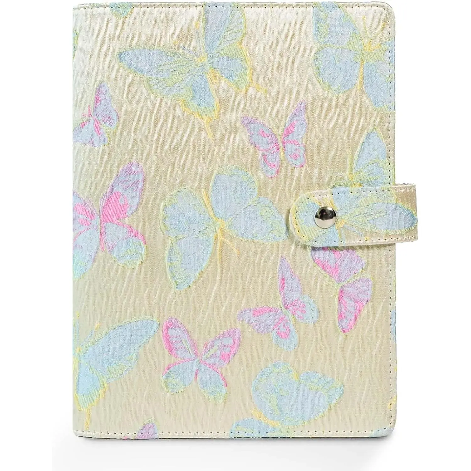 A6  Budget Binder With 6 Zipper  Envelopes For  Saving  Bill Organizer Refillable Notebook Aesthetic Mini Flora Journal Planner Diary For Women School Office Butterfly