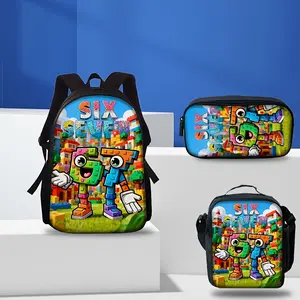 3pcs Set 67 Backpack, Dazzling Stage-Style Printed Tote Bag and Backpack, Lightweight Daily Use Backpack Set, Stylish Commuter Bag and Large-Capacity Travel Bag with Storage Pockets, for Teenager