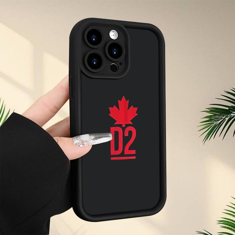Phone Case: Maple Leaf Letters Pattern,  Groove Mobile Phone Case, Thickened Anti-fall, Shockproof, Unisex, Suitable for iPhone 17 E Air Pro ProMax iPhone16 15 14 Plus 13 12 Mini 11 X XS XR Series, Suitable for Everyone.