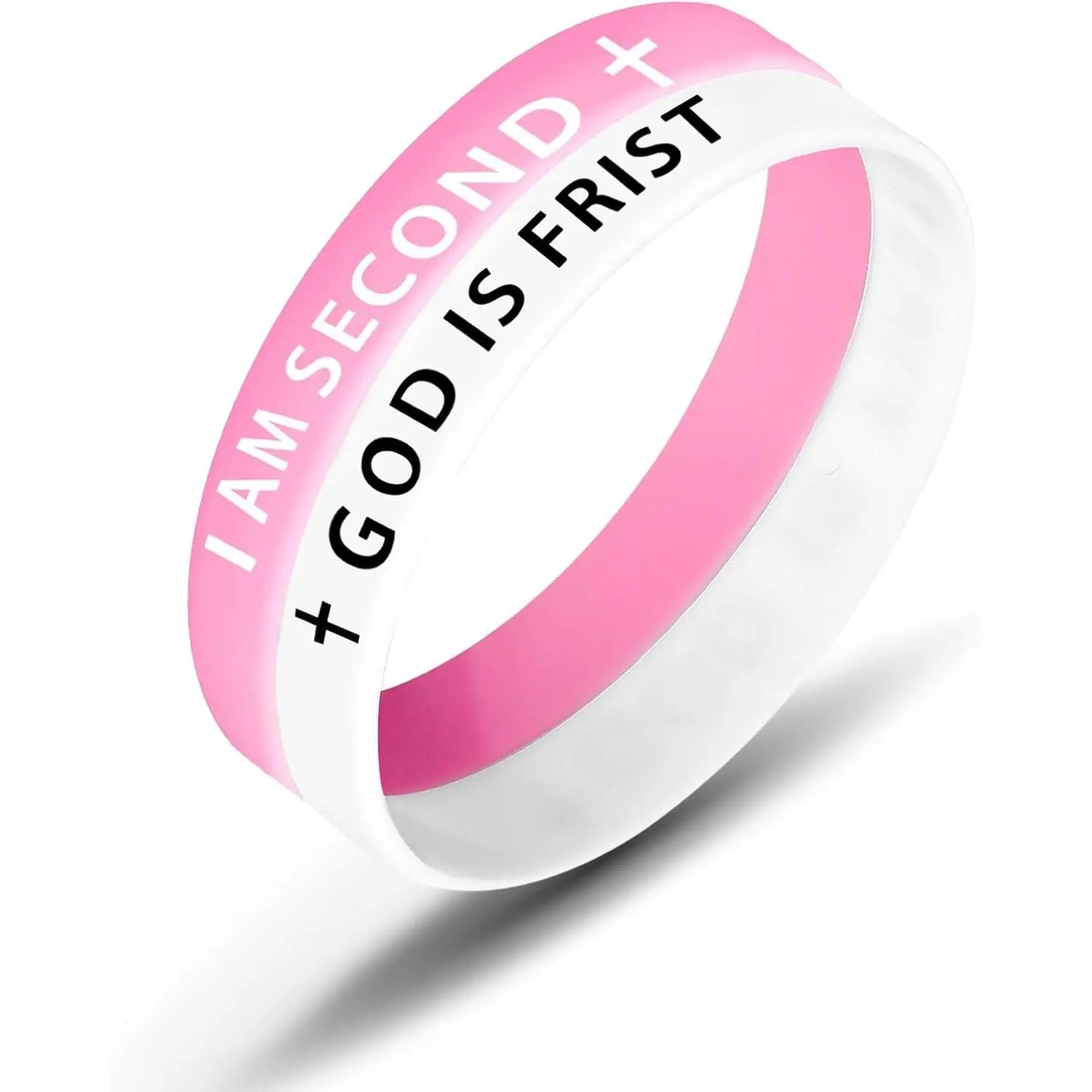12mm God is First  Bracelet for Men Women Rubber God Bracelets Wristband Inspirational  Verse Bracelets Religious Christians Gifts
