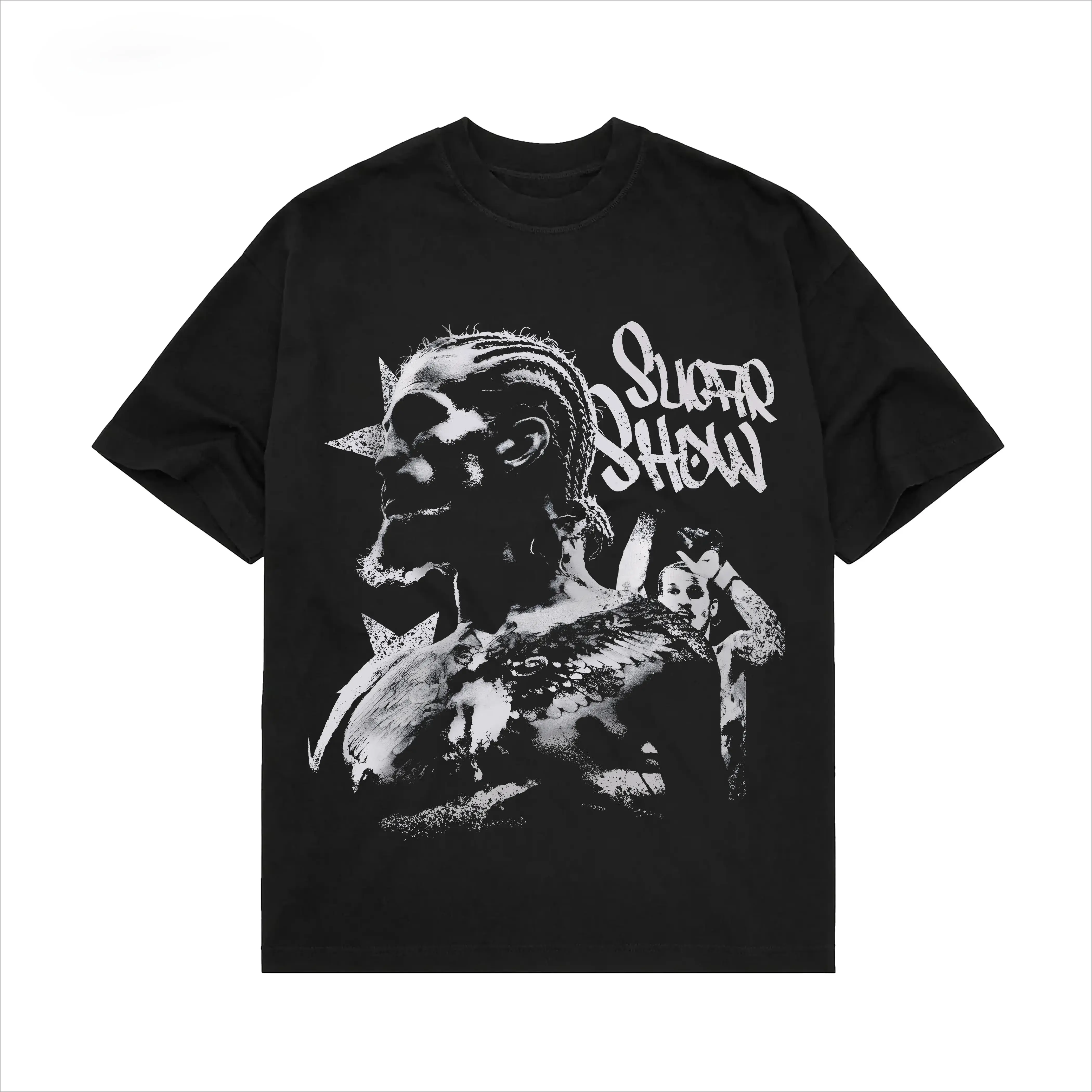 Sean O'Malley Sugar Sean Vintage UFC MMA Graphic Round Neck Cotton Short-Sleeve T-Shirt - Soft, Breathable Streetwear Sports Top for Fighters, Casual Gym Apparel, Menswear, Shortsleeve, Tshirt