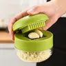 Manual Garlic Chopper with Stainless Steel Blade, Mini Push Garlic Mincer & Crusher, Multifunctional for Garlic and Spices, Kitchen Tools and Gadgets