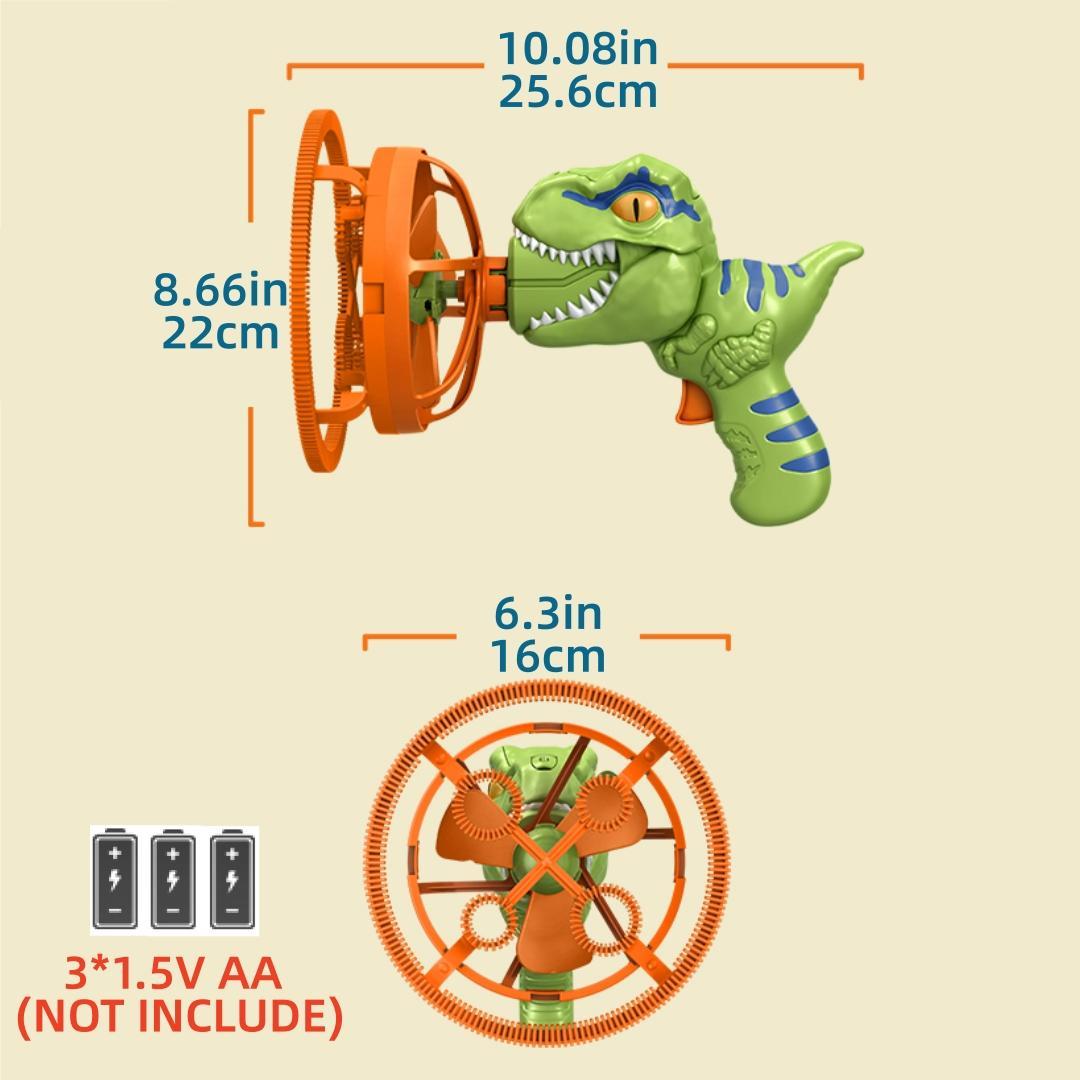 Dinosaur Bubble Machine Set, Super Large Bubbles, Handheld Electric Bubble Blower, Thickened Design, High Concentration Liquid, Outdoor Toy