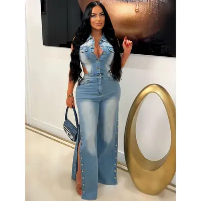 Jean Romper Birthday Outfit Black Girl TikTok Shop