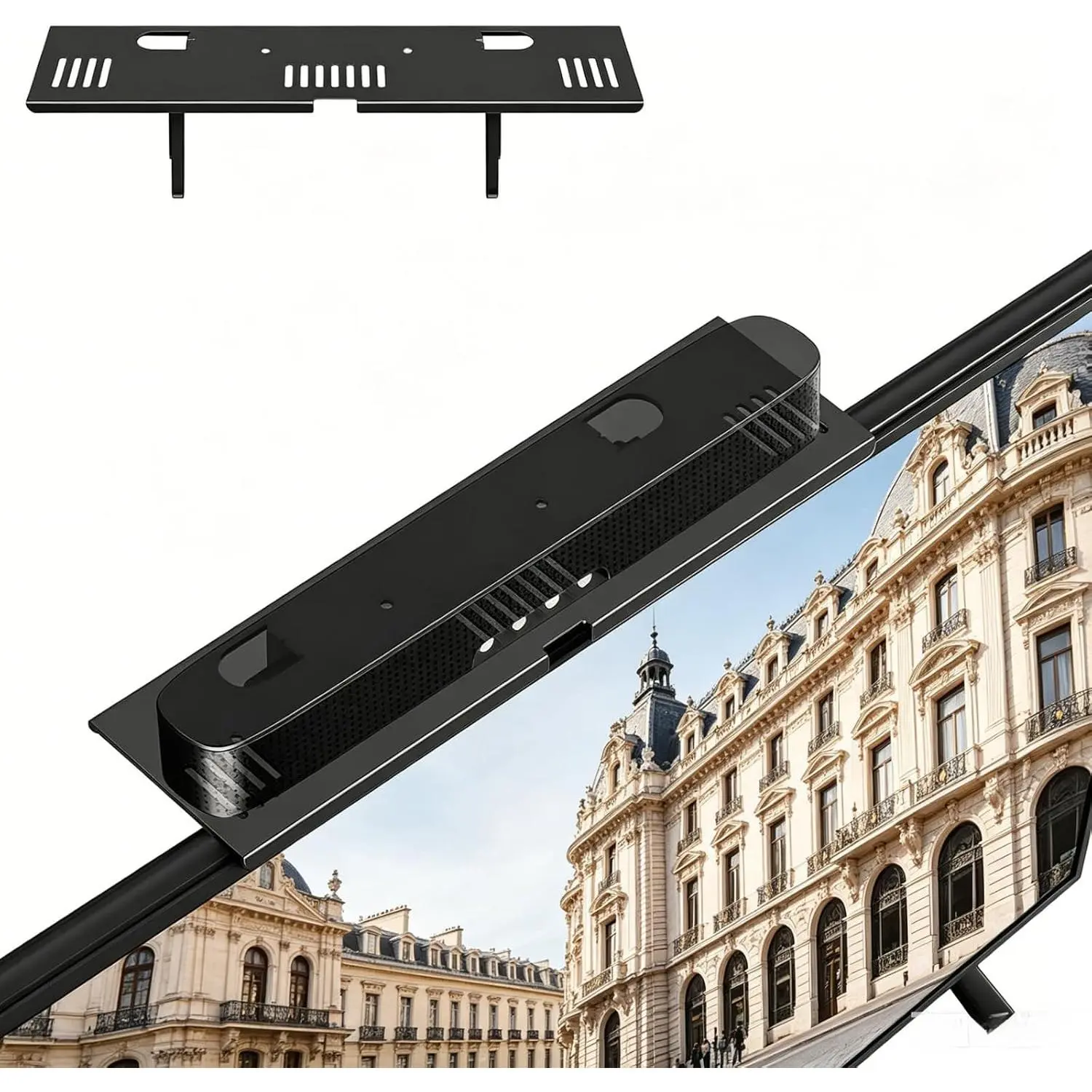 Soundbar Mount TV Top Shelf Steel Frame | No Drilling Required Space-Saving Fits  Soundbars Up to 15 lbs Compatible with , , ,