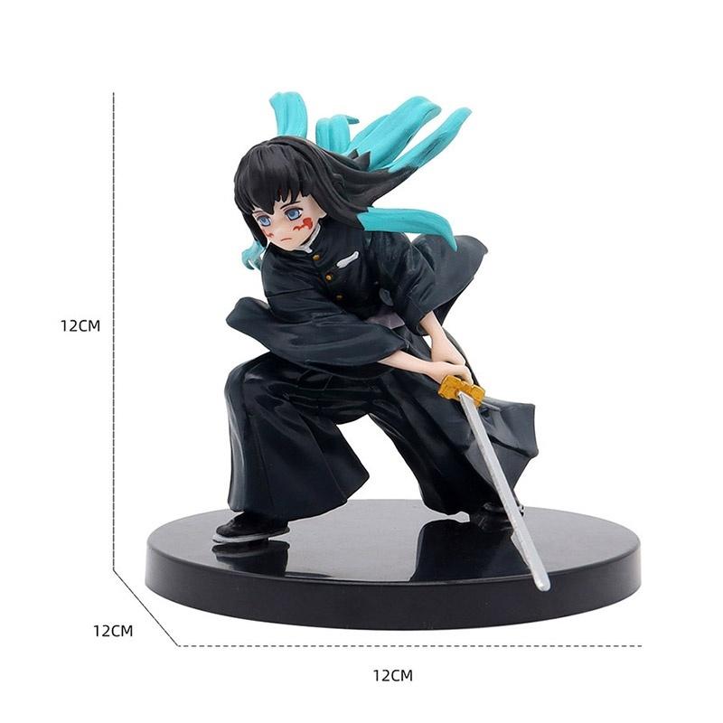 Anime Demon Slayer Kamado Tanjirou Zenitsu Figure Toys Kimetsu no Yaiba Nezuko Kamado Uzui Tengen PVC Figurine Model Dolls Gifts