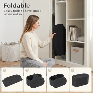 30/43 in Ottoman Featuring Storage And a Foldable Footrest, Suitable for Both Living Rooms And Bedrooms, a Multifunctional Home Bench