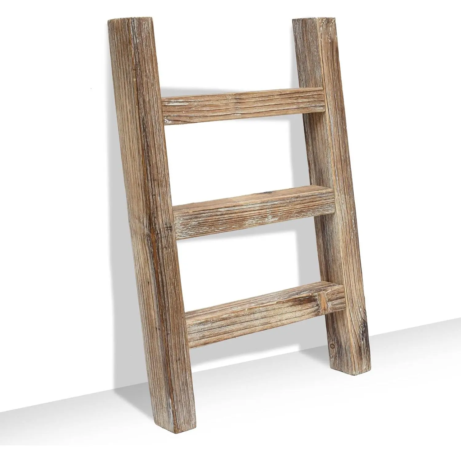 Towel Ladder, Mini Rustic Solid  Decor Rectangle rack,  |  living room accent, Layered small  towel display holder, Visible solid  grain, Bathroom and bedroom use