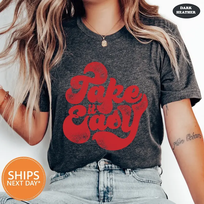 Take it Easy Bohemian Shirt |   Retro Vintage Comfort Colors Graphic Tee |   Retro Graphic Tee |   Grunge Hippie Boho Gift |   Motivational T Shirts